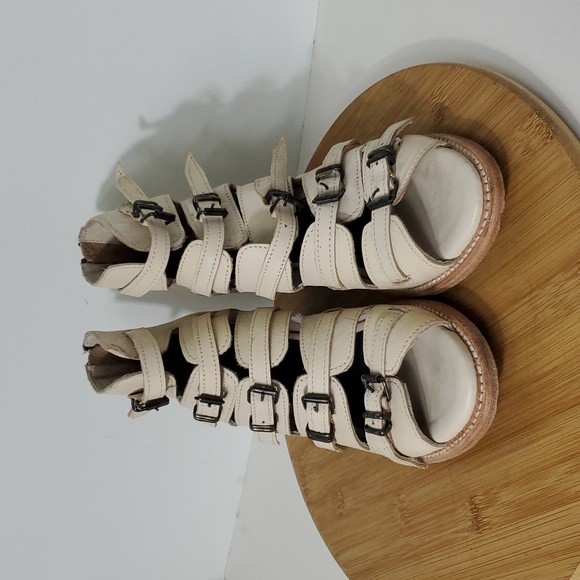 Freebird Women's Cream Quinn Heeled Sandals Strappy Open Toe Shoes Size 9 - Picture 3 of 13